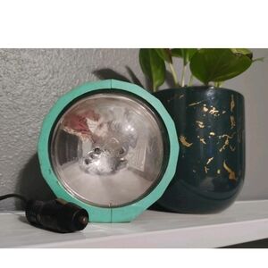 Vintage General Electric Handheld Spotlight Mint Green Portable Spotlight -WORKS